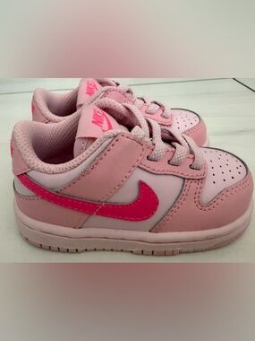 Pink Nike toddler dunk